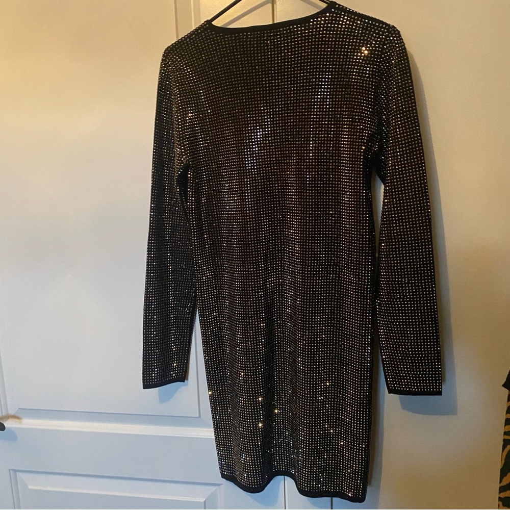 John Richmond Black Mini Dress IT 42 or US 8